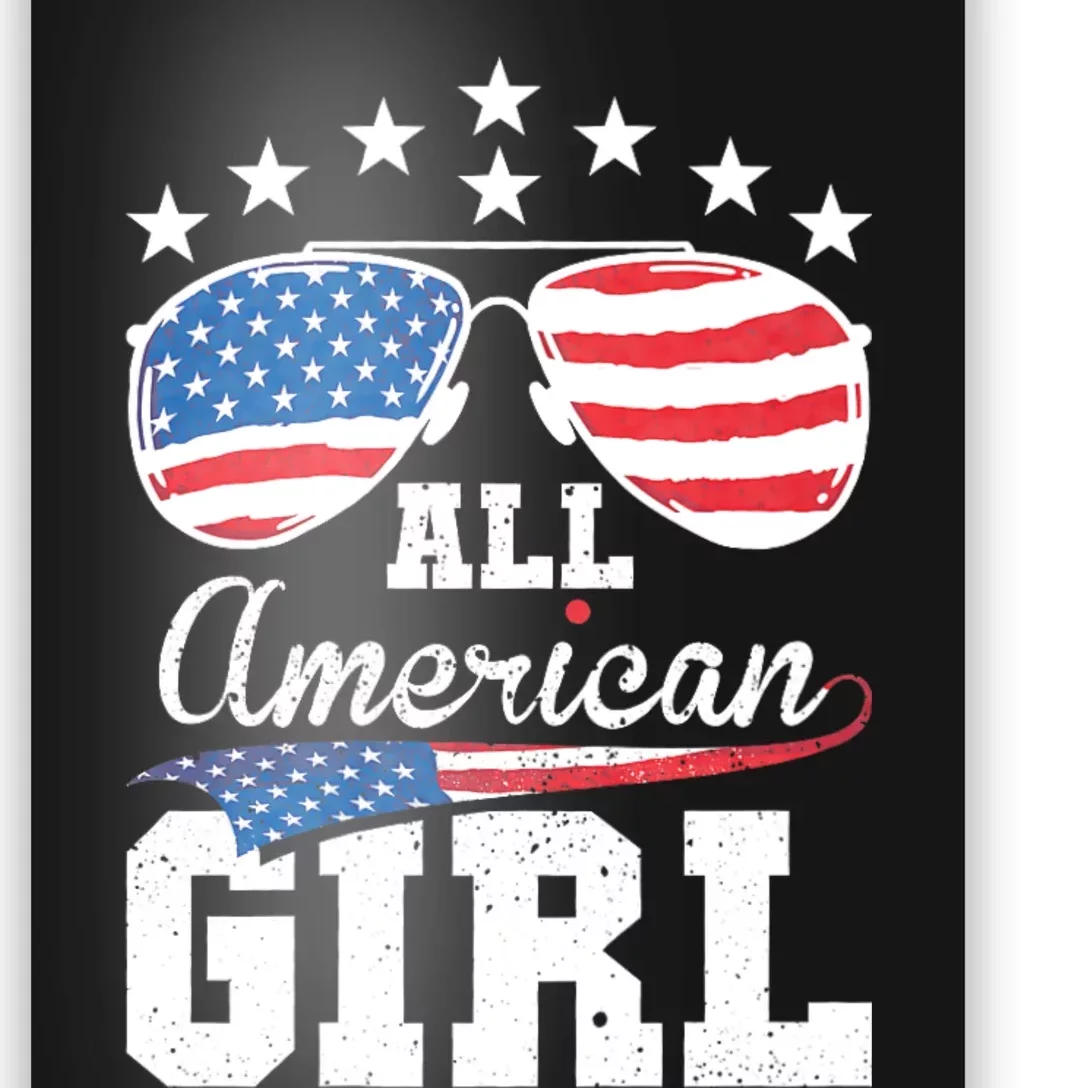 All American Girl 4th Of July Matching Family Poster