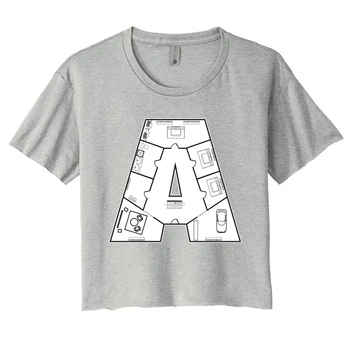 Architect Architecture House Building Gift Meaningful Gift Construction Gift Women's Crop Top Tee