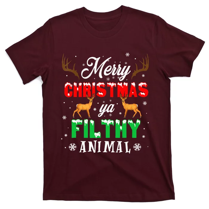 Alone At Home Movies Merry Christmas You Filty Animal T-Shirt