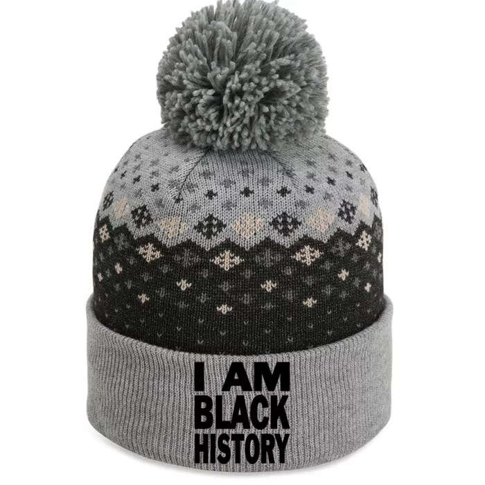 African Americans Heritage Month Afro I Am Black History Gift The Baniff Cuffed Pom Beanie