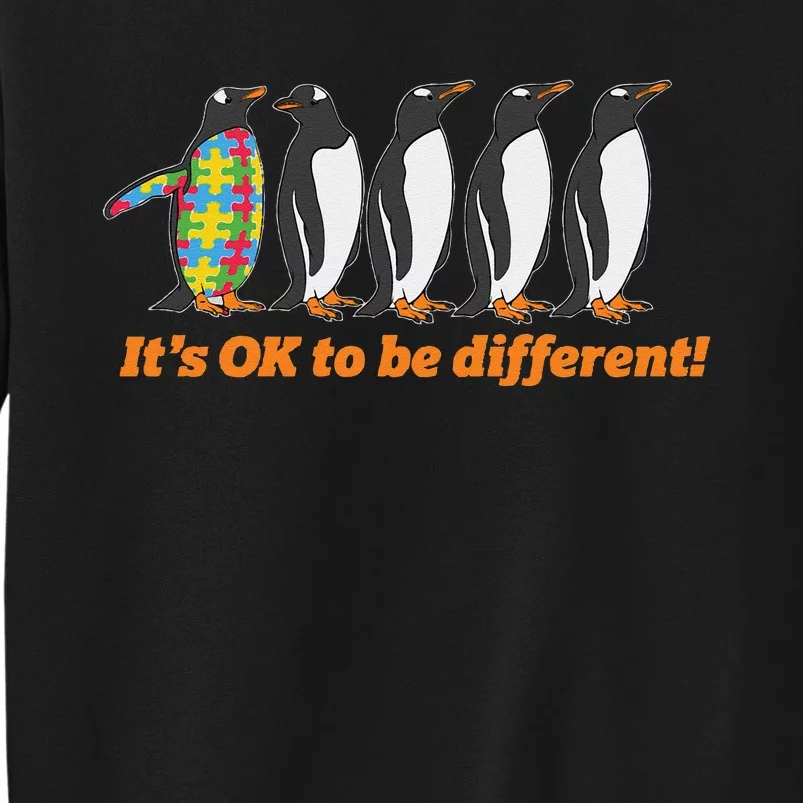 Autism Awareness Hoodie It's OK To Be Different Penguin Sweatshirt