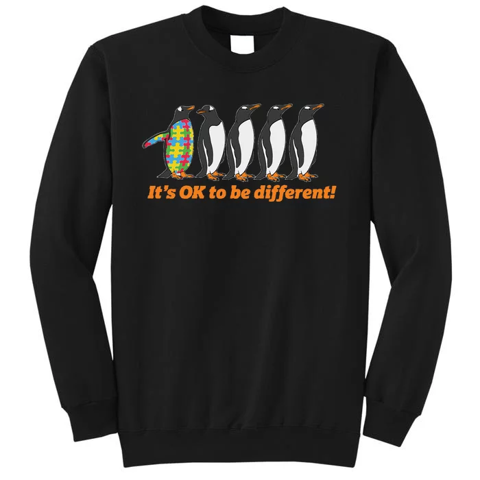 Autism Awareness Hoodie It's OK To Be Different Penguin Sweatshirt