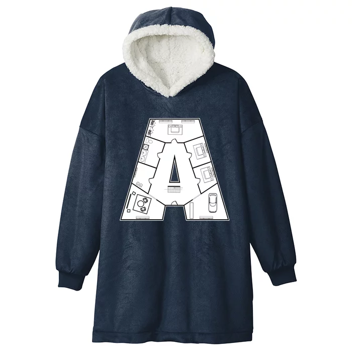 Architect Architecture House Building Gift Funny Gift Construction Funny Gift Hooded Wearable Blanket