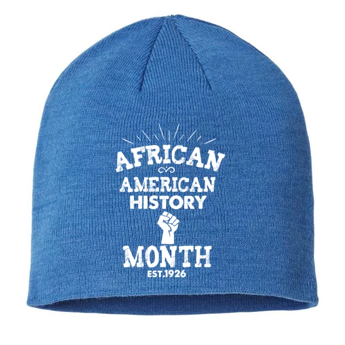 African American History Month Est 1926 Gift 8 1/2in Sustainable Knit Beanie