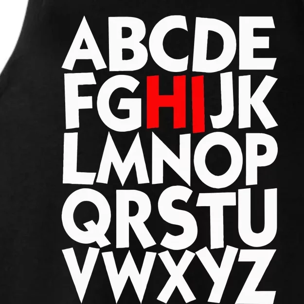 Alphabet ABCs Hi Kindergarten Alphabet learn ABCs Ladies Tri-Blend Wicking Tank