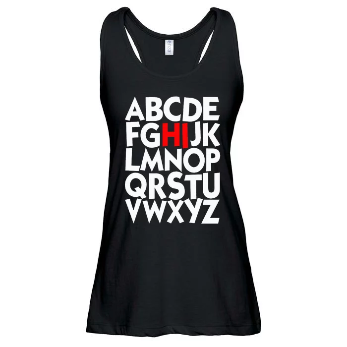 Alphabet ABCs Hi Kindergarten Alphabet learn ABCs Ladies Essential Flowy Tank