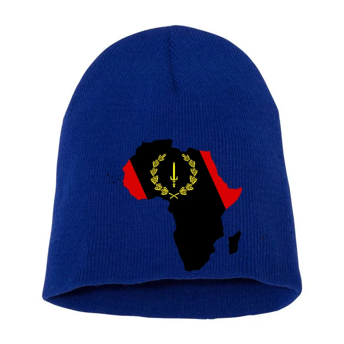 American African Heritage Flag American Black Heritage Flag Funny Gift Short Acrylic Beanie