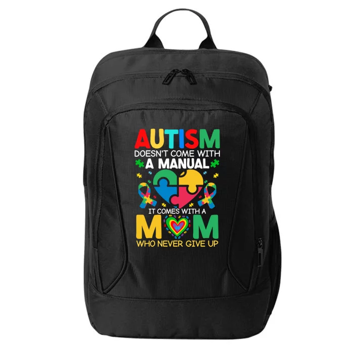 Autism Awareness Heart Of Support And Puzzle Piece Gift City Backpack