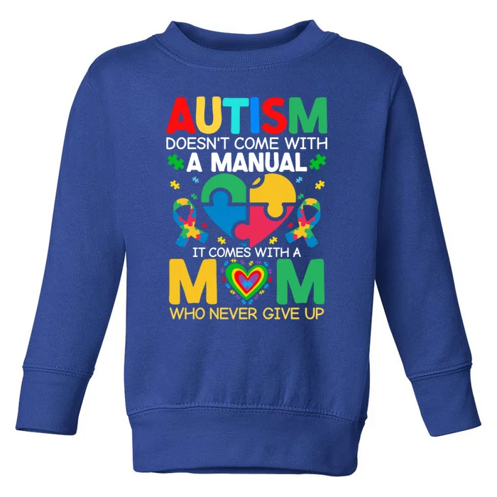 Autism Awareness Heart Of Support And Puzzle Piece Gift Toddler Sweatshirt