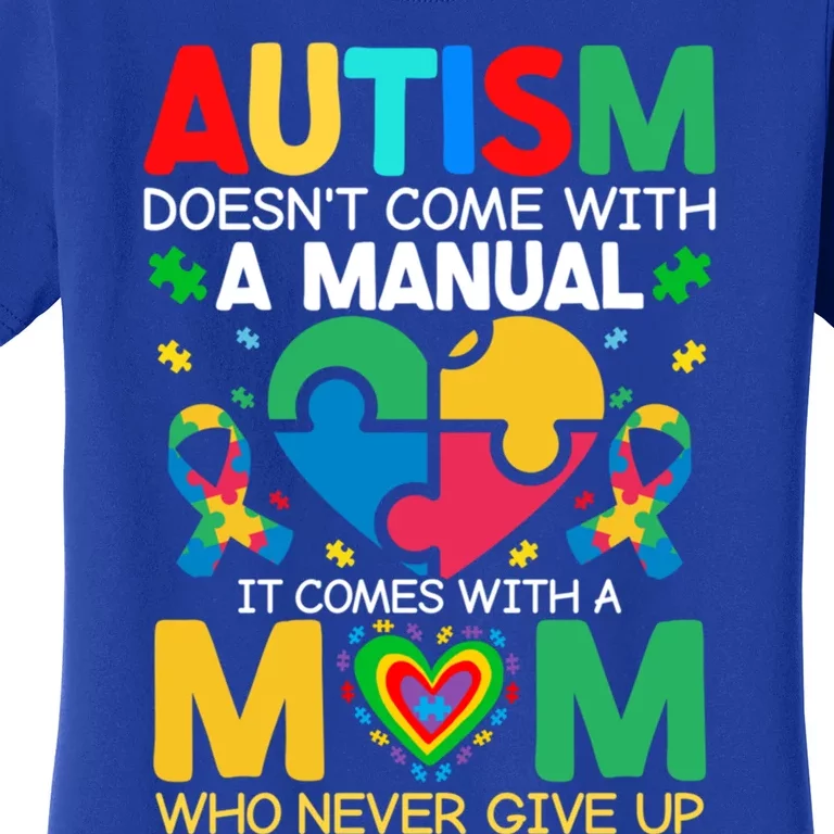 Autism Awareness Heart Of Support And Puzzle Piece Gift Women's T-Shirt