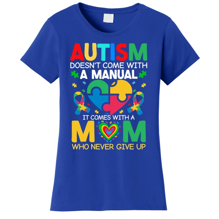 Autism Awareness Heart Of Support And Puzzle Piece Gift Women's T-Shirt