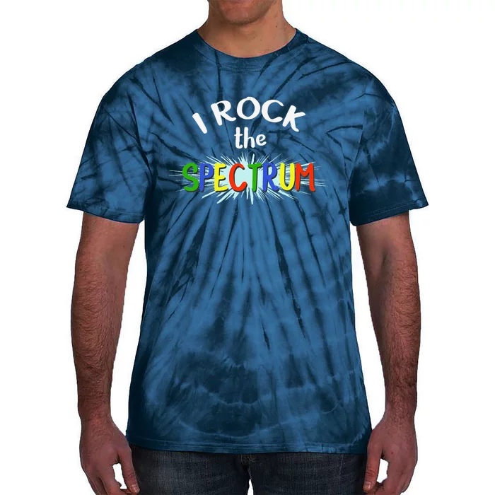 Autism Awareness Hoodie For Teens I Rock The Spectrum Tie-Dye T-Shirt