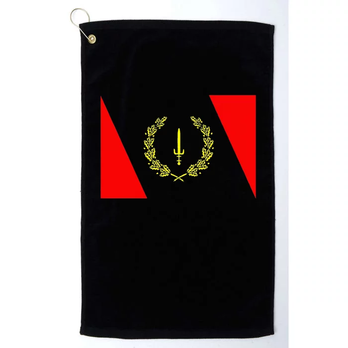 African American Heritage Flag Black History 1967 Platinum Collection Golf Towel