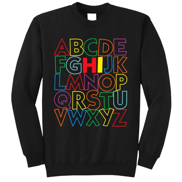 Alphabet Abcs Hi Kindergarten Back To School Teacher Student Sweatshirt