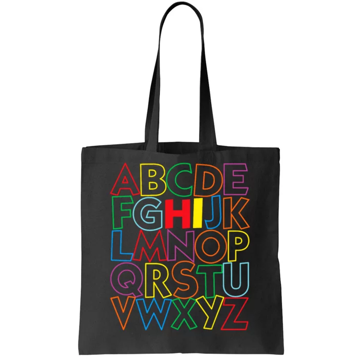 Alphabet Abcs Hi Kindergarten Back To School Teacher Student Tote Bag