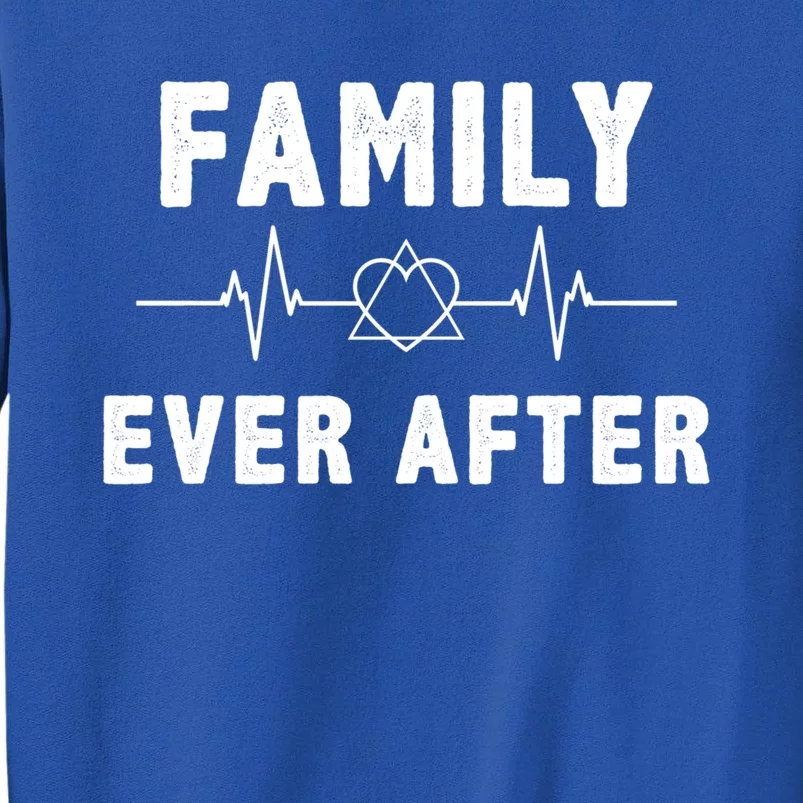 Adopt Adoptive Heartbeat Family Ever After Adoption Gift Sweatshirt