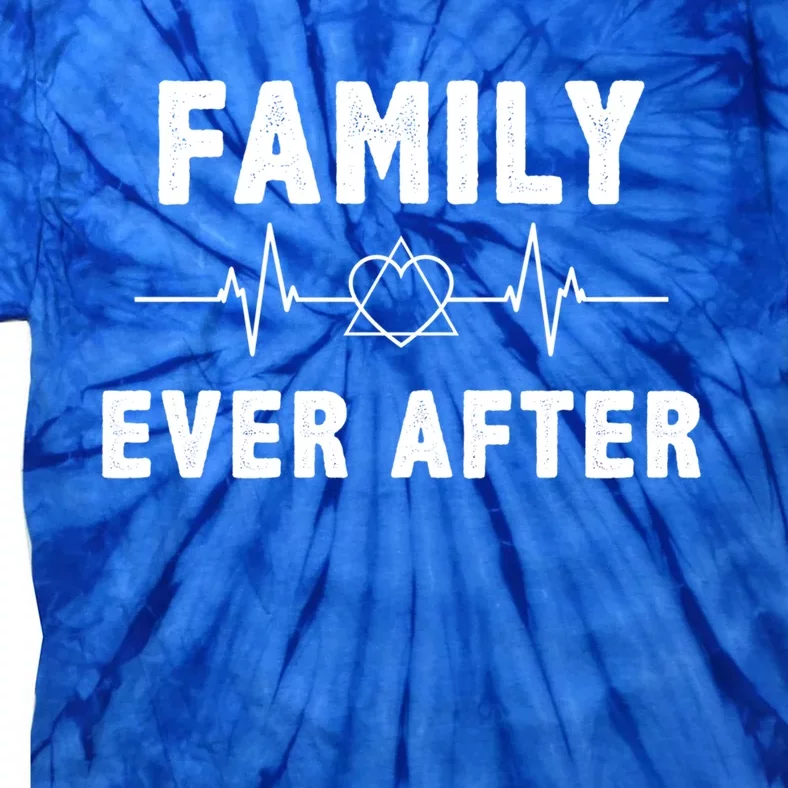 Adopt Adoptive Heartbeat Family Ever After Adoption Gift Tie-Dye T-Shirt