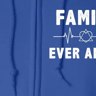 Adopt Adoptive Heartbeat Family Ever After Adoption Gift Full Zip Hoodie