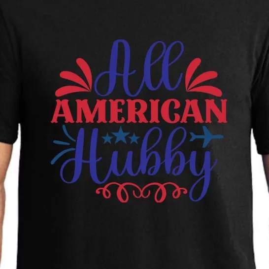 All American Hubby For Memorial Day Gift Pajama Set