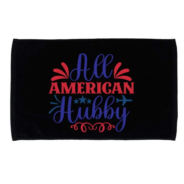 All American Hubby For Memorial Day Gift Microfiber Hand Towel