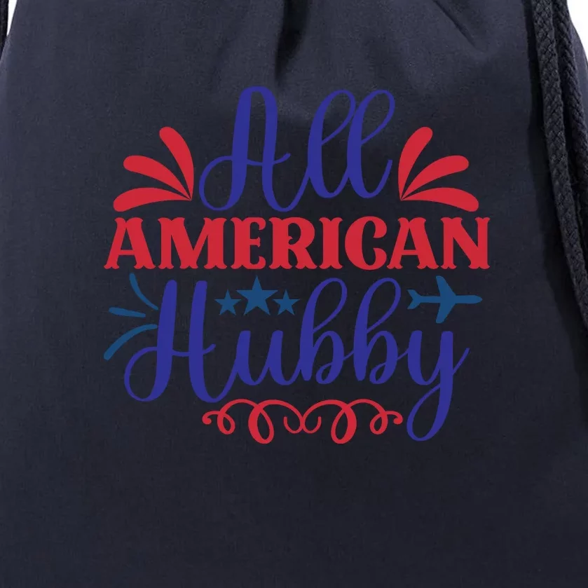 All American Hubby For Memorial Day Gift Drawstring Bag