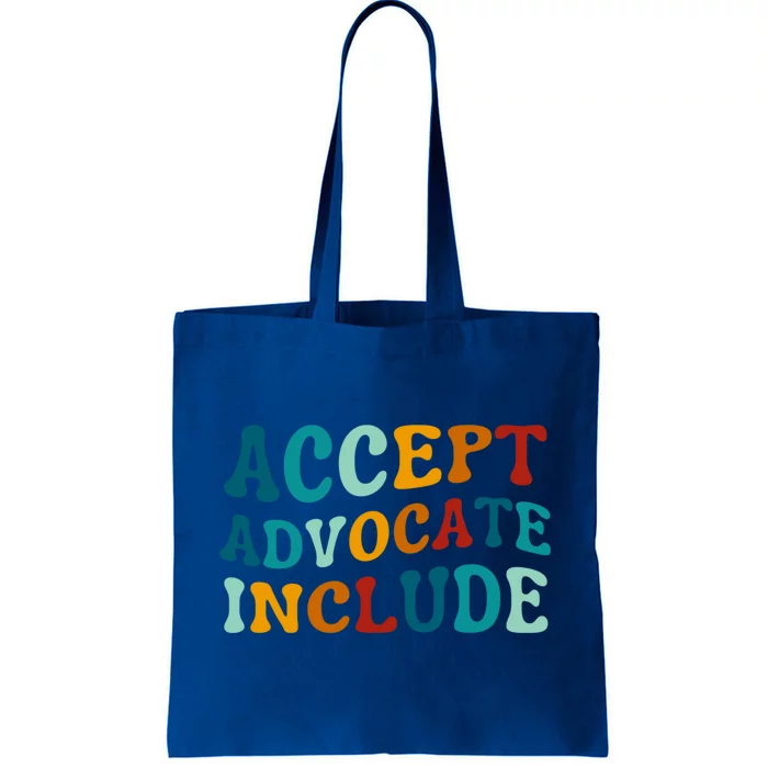 Accept Advocate Include Special Education Sped Teacher Gift Tote Bag