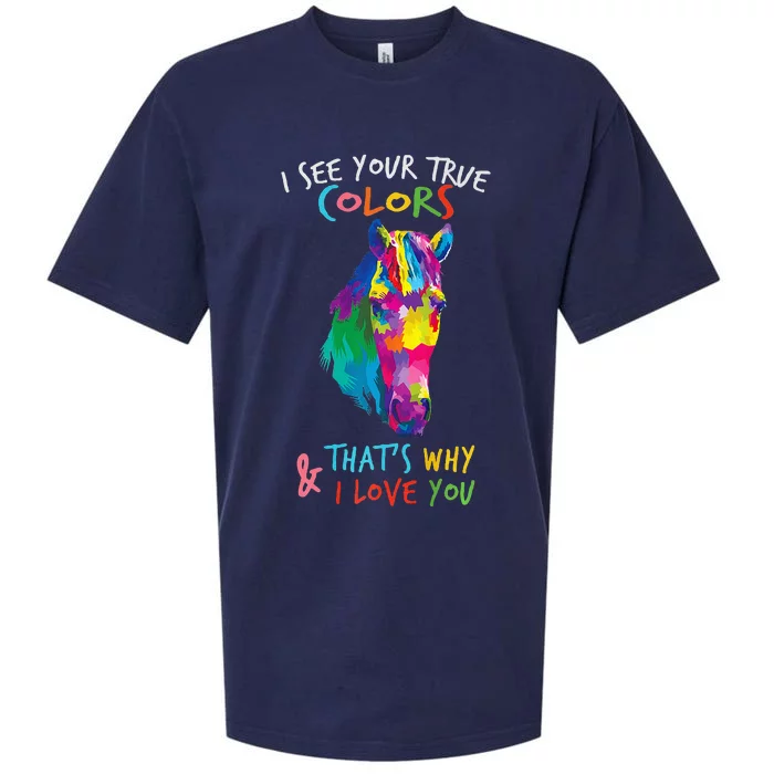 Autism Awareness It's OK to be different Colorful Horse Sueded Cloud Jersey T-Shirt