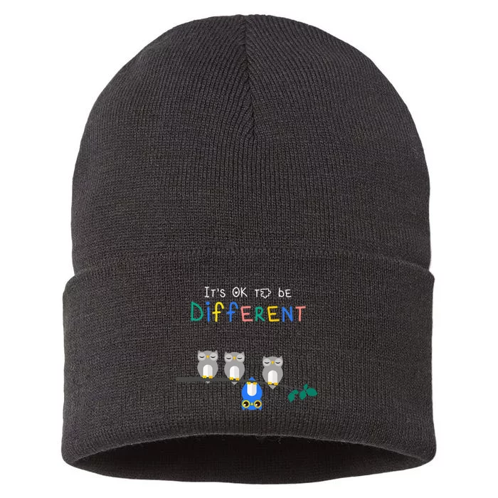 Autism Awareness It's ok to be Different Autism Awareness Sustainable Knit Beanie