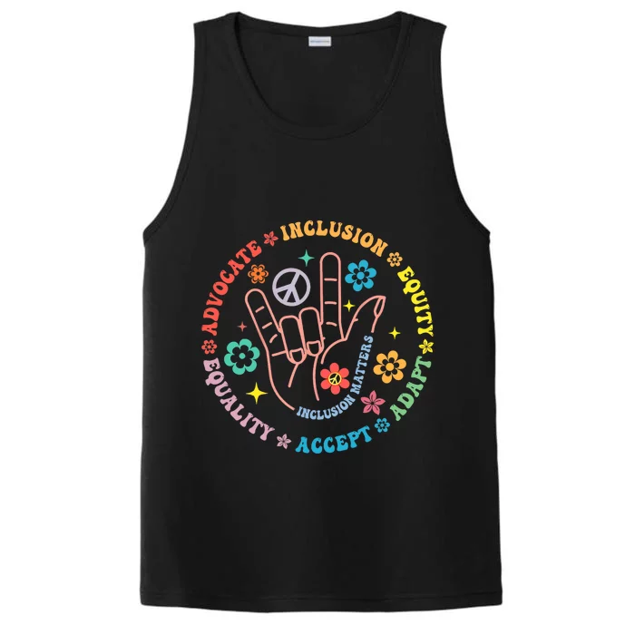 Autism Awareness Inclusion Matters Teacher Inspirational Performance Tank