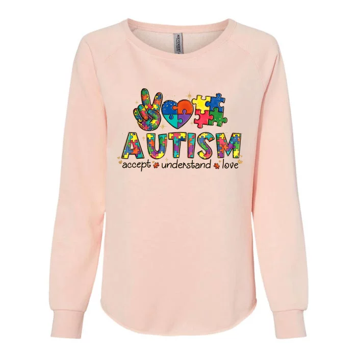 Autism Awareness Its Ok To Be Different Womens California Wash Sweatshirt