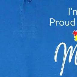 Autism Awareness IM A Proud Autism Mama Cool Gift Softstyle Adult Sport Polo