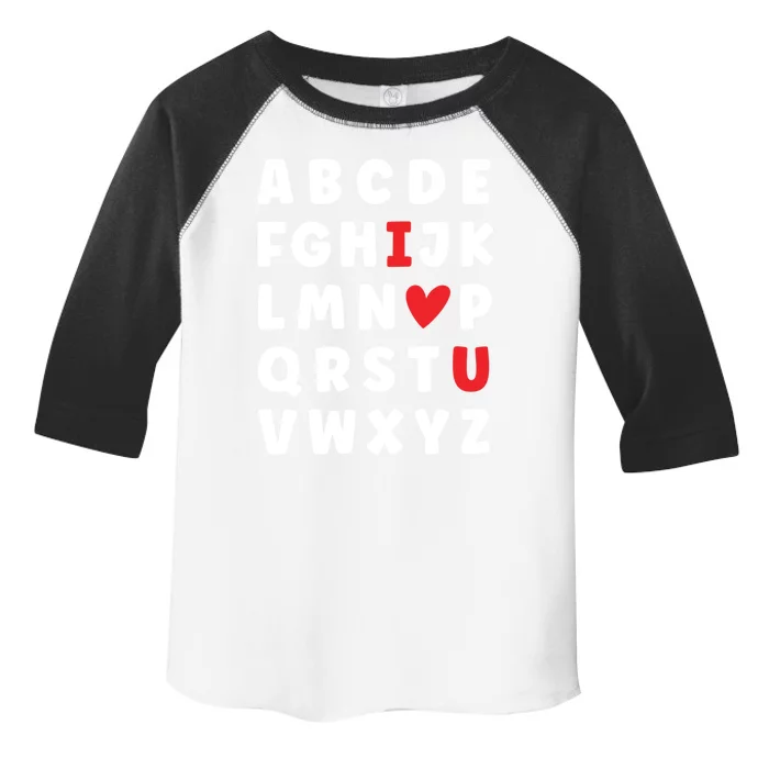 Abc Alphabet I Love You English Teacher Valentines Day Heart Cool Gift Toddler Fine Jersey T-Shirt