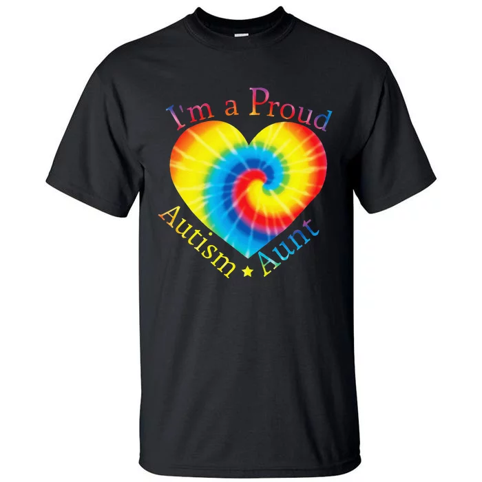 Autism Awareness I'm A Proud Autism Aunt Tee Gift Tall T-Shirt