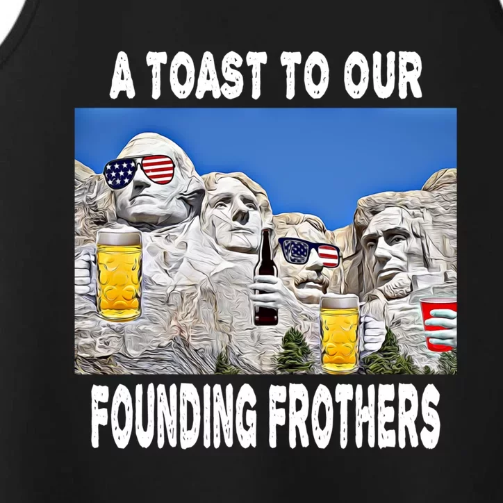 Abraham Abe In Great Gift 4th Of July Usa Funny Ben Drankin Meaningful Gift Performance Tank