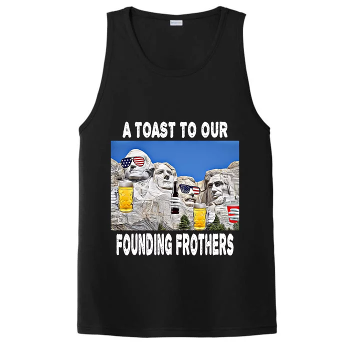 Abraham Abe In Great Gift 4th Of July Usa Funny Ben Drankin Meaningful Gift Performance Tank