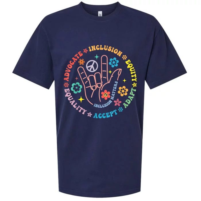 Autism Awareness Inclusion Matters Teacher Inspirational Sueded Cloud Jersey T-Shirt