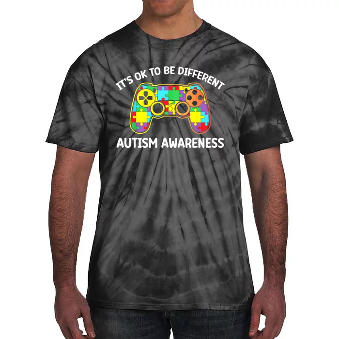 Autism Awareness Its Ok To Be Different Tie-Dye T-Shirt