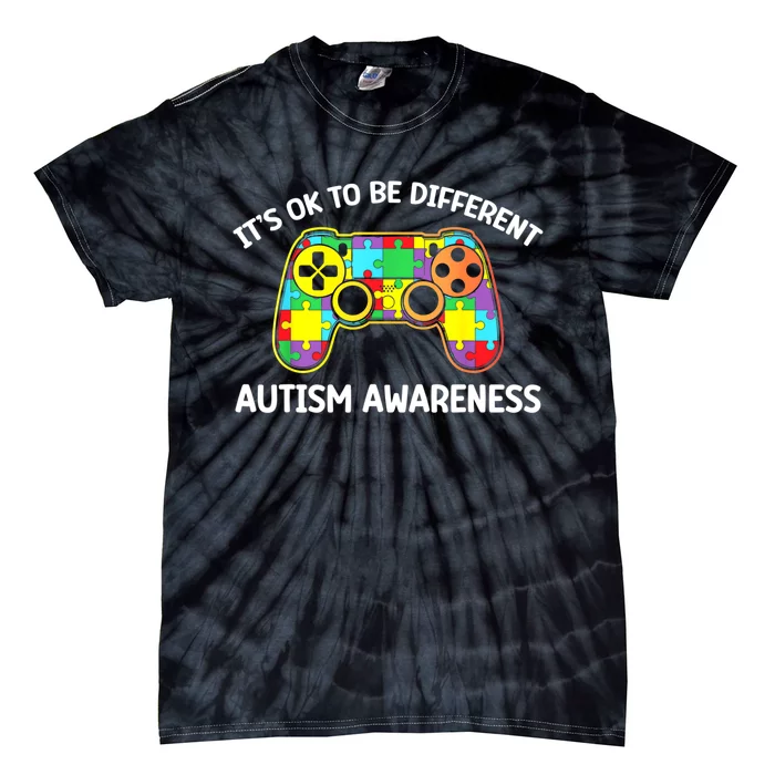 Autism Awareness Its Ok To Be Different Tie-Dye T-Shirt