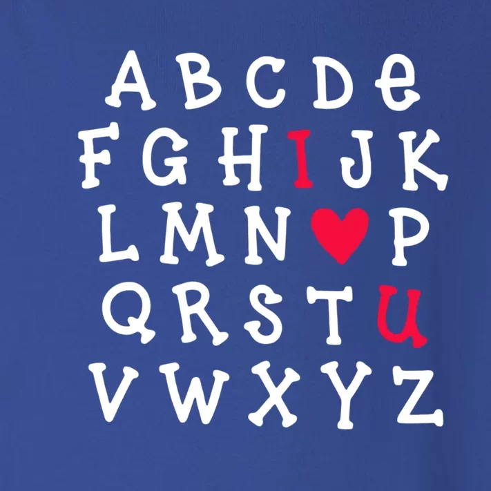 Alphabet Abc I Love You Valentines Day Heart English Teacher Gift Toddler Long Sleeve Shirt