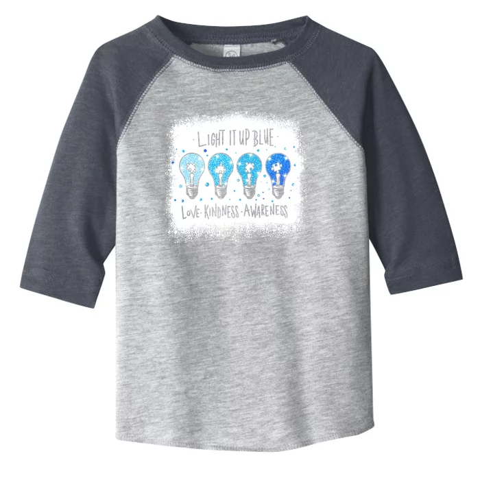 Autism Awareness I Light It Up Blue Meaningful Gift Toddler Fine Jersey T-Shirt