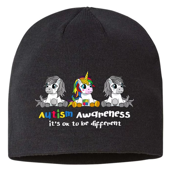 Autism Awareness It's OK To Be Different Women 8 1/2in Sustainable Knit Beanie