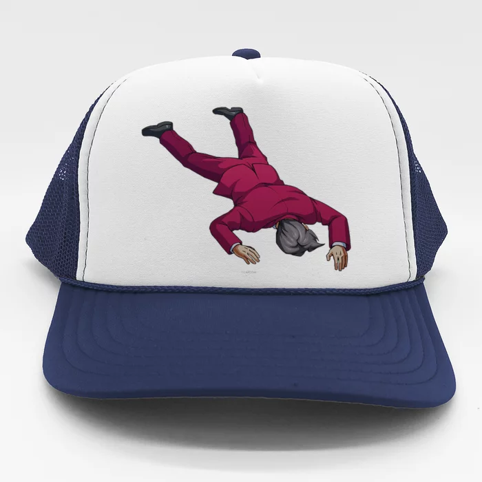 Ace Attorney Investigations Collection Faceplant Edgeworth Trucker Hat