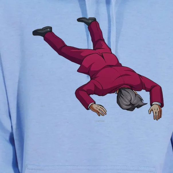 Ace Attorney Investigations Collection Faceplant Edgeworth Unisex Surf Hoodie