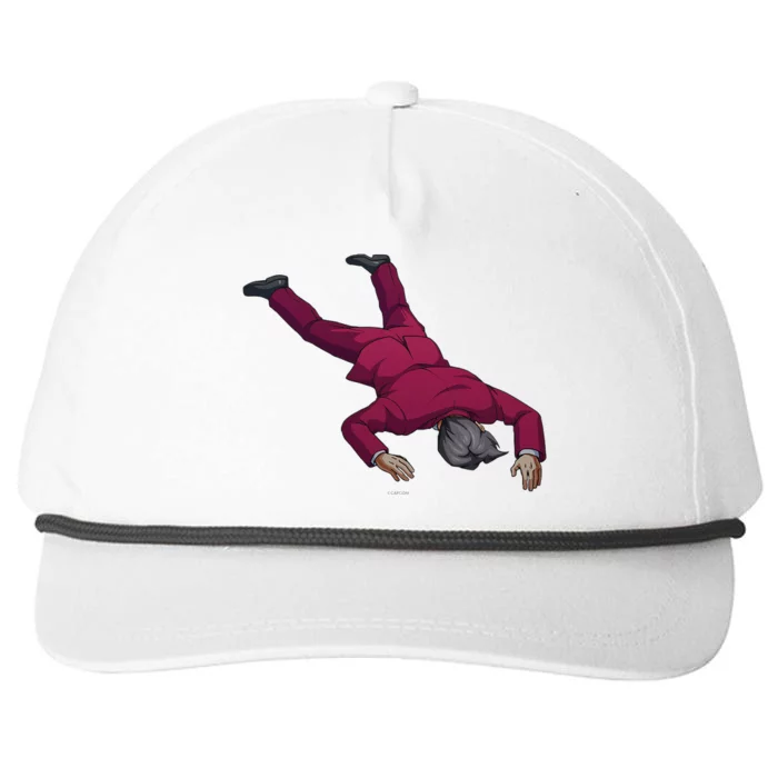 Ace Attorney Investigations Collection Faceplant Edgeworth Snapback Five-Panel Rope Hat