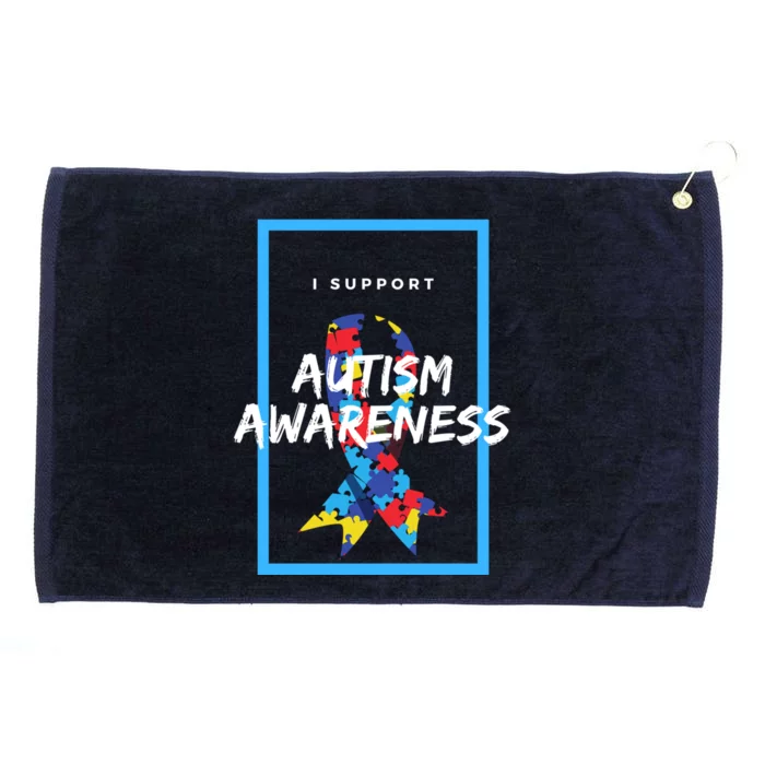 Autism Awareness I Support Autism Awareness Choose Kind Great Gift Grommeted Golf Towel