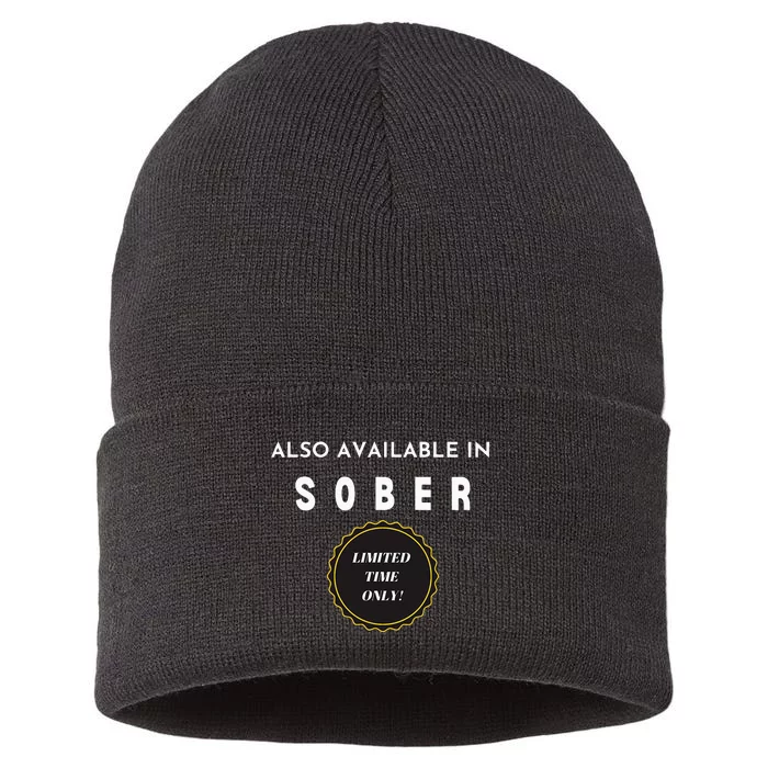 Also Available In Sober Funny Adult Drinking Humor Sustainable Knit Beanie