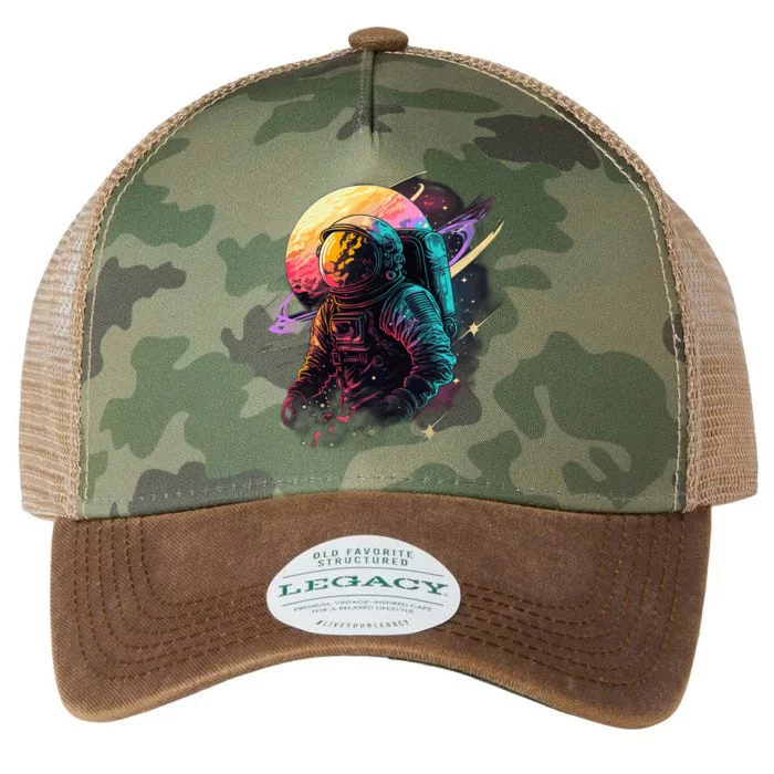 An Astronaut In Outer Space Legacy Tie Dye Trucker Hat