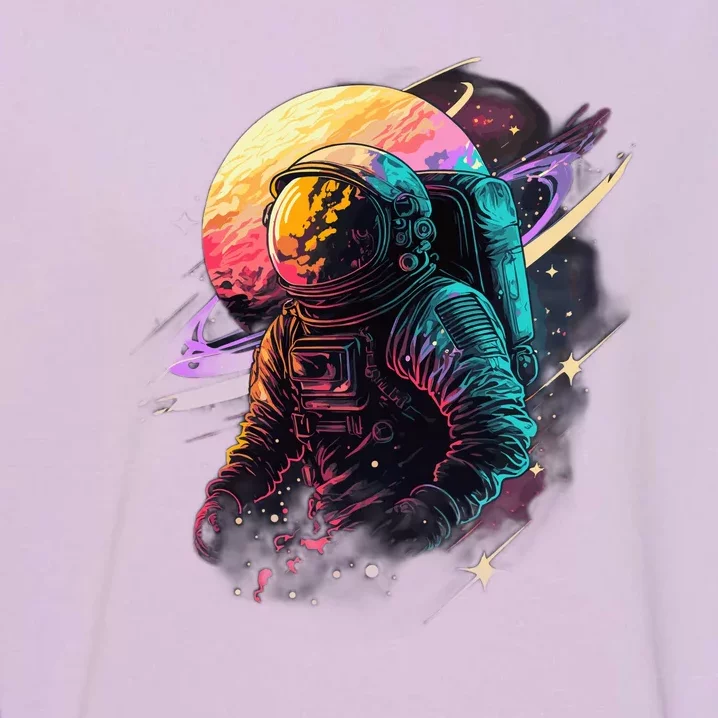 An Astronaut In Outer Space Garment-Dyed Sweatshirt