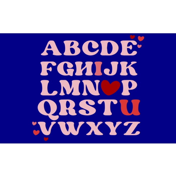 Abc Alphabet I Love You English Teacher Valentines Day Retro Meaningful Gift Bumper Sticker