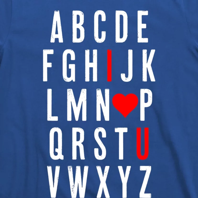 Abc Alphabet I Love You English Teacher Valentines Day Gift T-Shirt